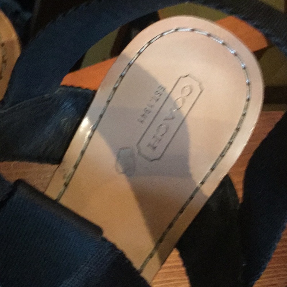 Coach High wedge heel sandal brunch chic travel mother day brunch shopping walk - Picture 5 of 13